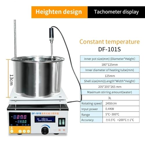 Labor Wärme-Sammlung Magnet Rührer Wasser Bad Öl Bad Thermostat Heizung(DF-101S) von QZCX