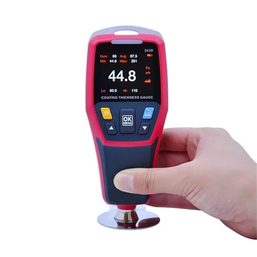 Lackschichtdickenmessgerät, Beschichtungsdickenmessgerät LCD-Hintergrundbeleuchtung FE/NFE Auto-Erkennungsdetektor Auto-Autolacktester von QZCX