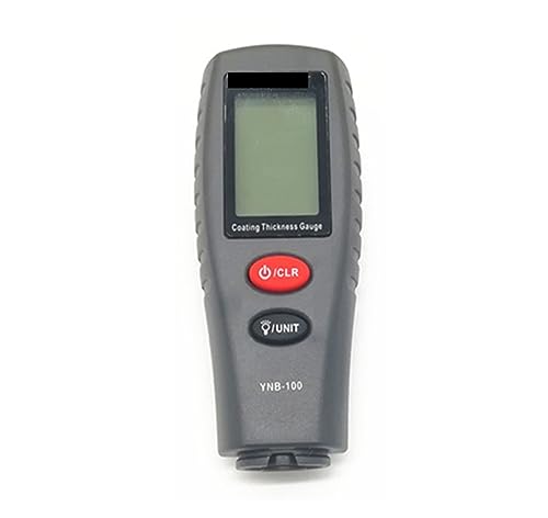 Lackschichtdickenmessgerät, Digitales Mini-Schichtdickenmessgerät, Autolackdickenmessgerät, Lackdickenmessgerät, Dickenmessgerät mit Hintergrundbeleuchtung(Grey without battery) von QZCX