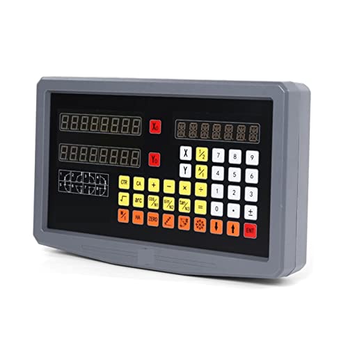 Linear-Encoder-Kit, 2-Achs-Digitalauslesesystem + 2 stücke linear-codierer linearer Maßstab Abmessungen 200 300 400 500 600 700 800 900mm(Rood) von QZCX