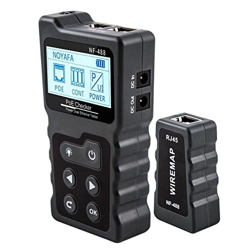 Netzwerktester, NF-488 LCD Network Poe Checker über dem Ethernet Cat5 Cat6-LAN-Kabel-Tester-Loop-Test-Tool Netzwerktester, NF-488 LCD Network Poe Checker über dem Ethernet Cat5 Cat6-LAN-Kabel-Tester-Loop-Test-Tool von QZCX