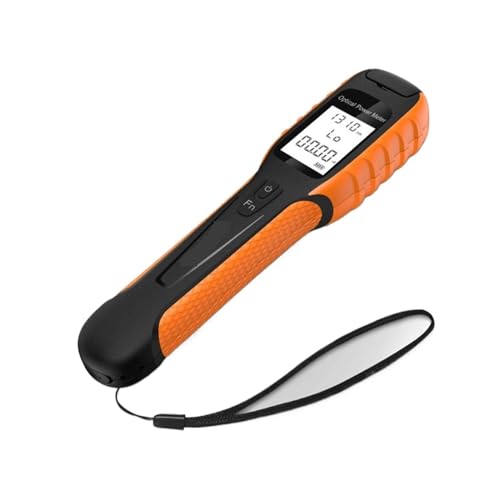 QZCX Netzwerkkabeltester, Wiederaufladbare Batterie MINI OPM Radfahren Fiber Optic Power Meter PON Präzision High Power Pointer FC/SC/ST Kabel Tester Werkzeuge(G1100-70 to 6dBm) von QZCX