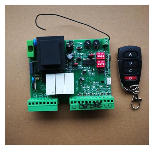 Tormotor-Controller-Platine, elektronische Karte for Schiebetoröffner, 220 V AC, Modell 433,92 MHz(1 remote) von QZCX
