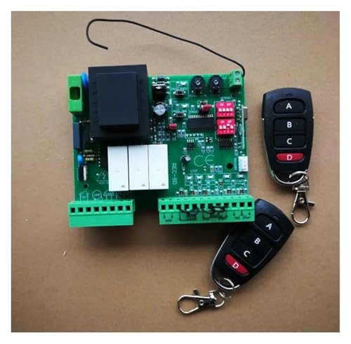 Tormotor-Controller-Platine, elektronische Karte for Schiebetoröffner, 220 V AC, Modell 433,92 MHz(2 remote) von QZCX