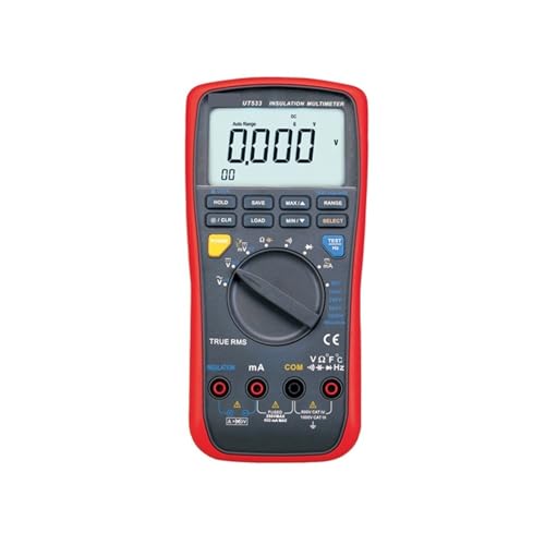 UT533 True RMS Isolationswiderstandstester Digitalmultimeter Auto Range AC DC Ohmmeter Voltmeter Kapazitätstest UT533 True RMS Isolationswiderstandstester Digitalmultimeter Auto Range AC DC Ohmmeter Voltmeter Kapazitätstest von QZCX