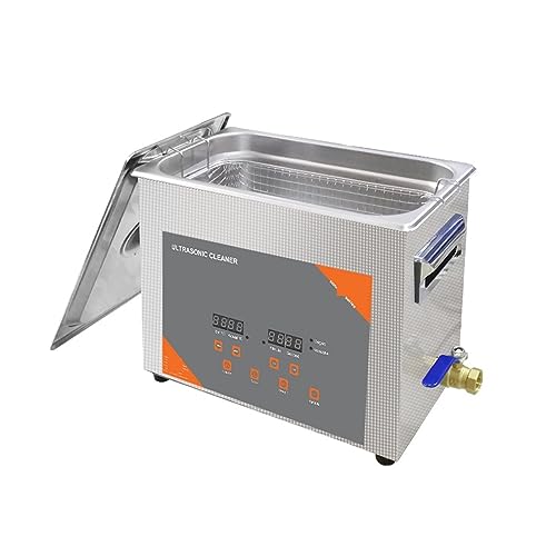 Ultraschallreiniger, 6L 180W Digital Ultraschall Reiniger Bad Beheizt Timer Degas For Schallplatte Vergaser Injektor Messing Auto Teile Motor von QZCX