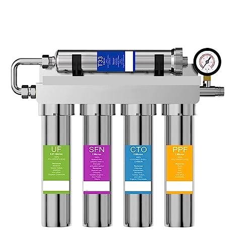 Wasser Filtersystem Trinkwasser, Luxuriöses, 5-stufiges Spülbecken-Ultrafiltrationssystem mit hoher Kapazität, ultimatives Reinigungs-Trinkwasserfiltersystem(749) von QZCX