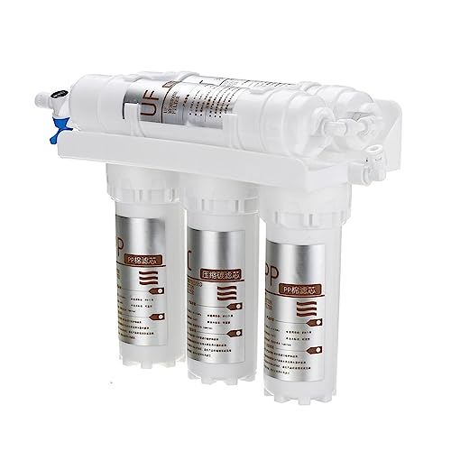 Wasser Filtersystem Trinkwasser, Neues Typ 3+2 Ultrafiltrations-Direkttrinkwasser-Filtrationssystem for Haushaltsküchen-Leitungswasserfilter-Kit(White) von QZCX