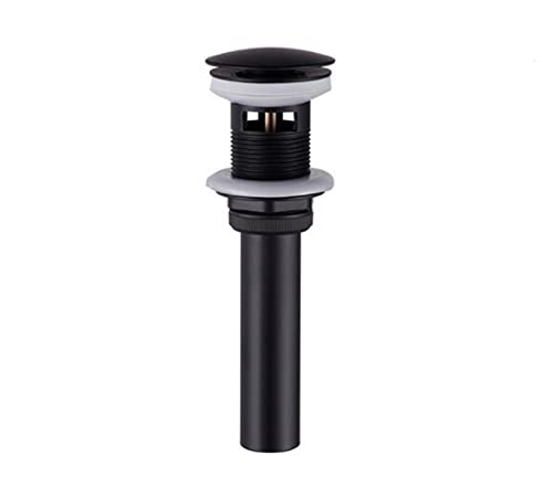 Wasserhahn Küche, Waschbecken Wasserhahn Black Messing Weit verbreitet Badezimmer Waschbecken Wasserhahn 3-Loch Weit verbreitet Waschtischmischer Doppelgriff Heißer kalter Wasserhahn(With overflow) von QZCX