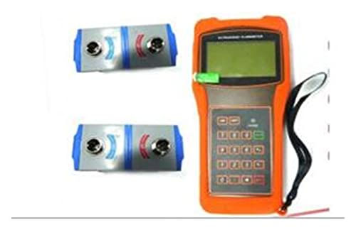 Wassermengenzähler, Digital Turbinenflussmeter TUF-2000H Digital Ultraschallflussdurchflussmesser mit Standardwandler TM-1 Messbereich DN50-700 mm(Pink) von QZCX