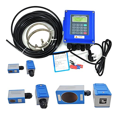Wassermengenzähler, TUF-2000B Wandmodellantriebsmesser optional SD Speicherklemmsensor Digital Flüssigkeit Ultraschallflussmeter(Host TS-2 TM-1 TL-1) von QZCX