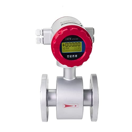 Wassermengenzähler, Turbinenwasserflussmesser Abwasser Abwasserfluss integriert elektromagnetisch elektronischem Durchflussmesser 4-20 MA RS485 Modbus(DN10) von QZCX