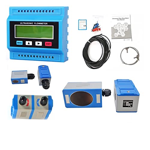 Wassermengenzähler, Wasserflussmesser TUF-2000M Ultraschallwasserflussmesser High-TEM-Sensormodul digitaler Flüssigkeitsströmungsmeter for Rohre aus PVC Eisenstahl usw.(Host TS-2 TM-1 TL-1) von QZCX