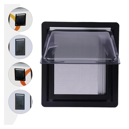 Wohnmobildach Dachventilator, 450 * 500mm Push-Out Fenster RV Caravan Klapp Luke Vent Dachfenster Blind & Bildschirm Wohnmobildach Dachventilator, 450 * 500mm Push-Out Fenster RV Caravan Klapp Luke Vent Dachfenster Blind & Bildschirm von QZCX