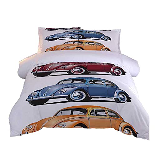 QZDUCN Bettwäsche-Sets 220x240cm 3D Effekt Blaues Auto Gedruckt Erwachsene Junge Mädchen Bettbezug Super Weiche Bettwäsche Mit Reißverschluss + 2 Kissenbezug 80x80cm Einfache Pflege QZDUCN Bettwäsche-Sets 220x240cm 3D Effekt Blaues Auto Gedruckt Erwachsene Junge Mädchen Bettbezug Super Weiche Bettwäsche Mit Reißverschluss + 2 Kissenbezug 80x80cm Einfache Pflege von QZDUCN