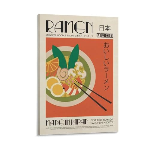 QZFNCOYU Japanisches Sushi-Ramen-Kunst, Vintage-Küchen-Poster, Pilz-Küchen-Kunst-Poster, Leinwand-Poster, Schlafzimmerdekoration, Landschaft, Büro, Raumdekoration, Geschenk, 60 x 90 cm QZFNCOYU Japanisches Sushi-Ramen-Kunst, Vintage-Küchen-Poster, Pilz-Küchen-Kunst-Poster, Leinwand-Poster, Schlafzimmerdekoration, Landschaft, Büro, Raumdekoration, Geschenk, 60 x 90 cm von QZFNCOYU