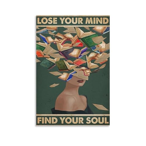 QZFNCOYU Lose Your Mind Find Your Soul Vintage-Kunstposter auf Leinwand, Poster, Schlafzimmer, Dekoration, Landschaft, Büro, Raumdekoration, Geschenk, 50 x 75 cm QZFNCOYU Lose Your Mind Find Your Soul Vintage-Kunstposter auf Leinwand, Poster, Schlafzimmer, Dekoration, Landschaft, Büro, Raumdekoration, Geschenk, 50 x 75 cm von QZFNCOYU