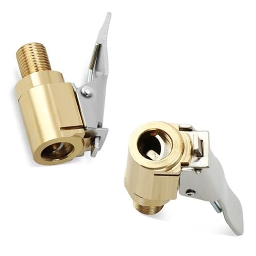 QZKJQDD 2 Stück 8mm Auto Luftpumpen Clip Reifen Air Chucks, Autoventil Hebelstecker, Air Chuck, Autoventil Adapter, Luftpumpe Adapter, Autoventil Hebelstecker, für Auto Reifenfüller von QZKJQDD