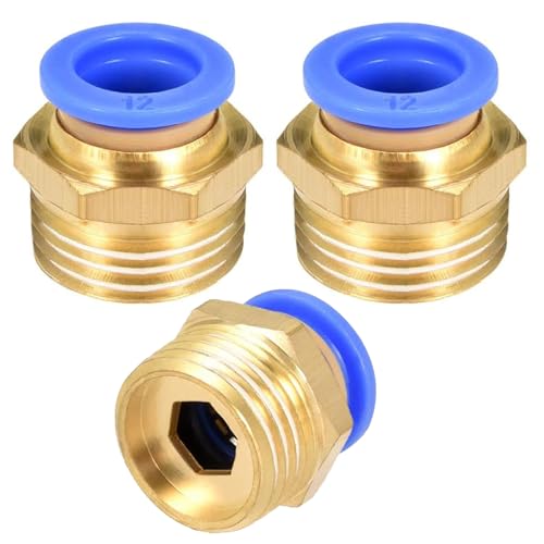 QZKJQDD 3 Stück 12mm 1/2′′PT Außengewinde gerade Push to Connect Fittings Einsteckschlauch Pneumatik Schnellverbinder, Steckverschraubung Pneumatik, für Luft Wasser Schlauchanschluss QZKJQDD 3 Stück 12mm 1/2′′PT Außengewinde gerade Push to Connect Fittings Einsteckschlauch Pneumatik Schnellverbinder, Steckverschraubung Pneumatik, für Luft Wasser Schlauchanschluss von QZKJQDD