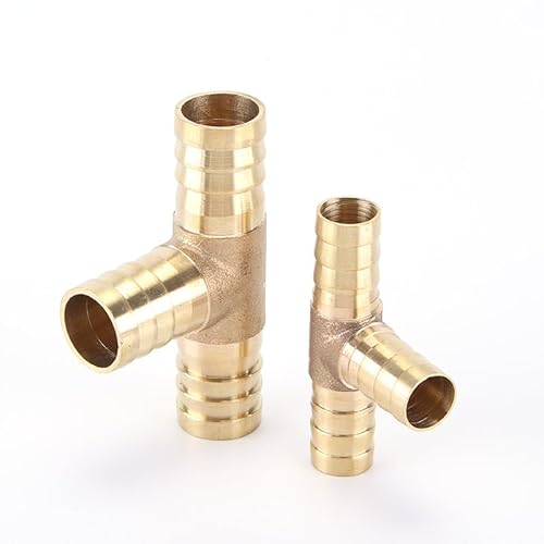 QZKJQDD 3 Wege Messing Schlauchverbinder (14mm) von QZKJQDD