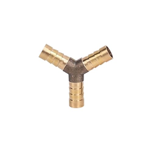 QZKJQDD 3 Wege Messing Schlauchverbinder (Y-Form-12mm-12mm-12mm) von QZKJQDD