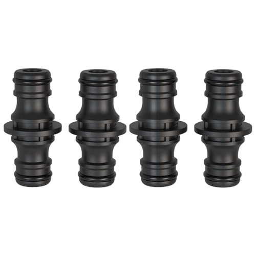 QZKJQDD 4 Stück Schlauch Kupplung, Schlauchverbinder 1/2 Zoll, Garden Verbinder, Doppelstecker Gartenschlauch Verbindungen, Verbindungsteil Zwei Wege Kupplung für Garten und Haus Wasserhahn QZKJQDD 4 Stück Schlauch Kupplung, Schlauchverbinder 1/2 Zoll, Garden Verbinder, Doppelstecker Gartenschlauch Verbindungen, Verbindungsteil Zwei Wege Kupplung für Garten und Haus Wasserhahn von QZKJQDD