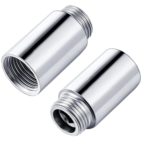 QZKJQDD Hahnverlängerung G1/2 Zoll x 30 mm, 2 Stück HahnverläNgerung, Fitting Edelstahl 1/2 Zoll VerläNgerung für WasserhäHne, Eckventile, DuschköPfe, GewindeverläNgerung, Wasseranschluss (3 cm) QZKJQDD Hahnverlängerung G1/2 Zoll x 30 mm, 2 Stück HahnverläNgerung, Fitting Edelstahl 1/2 Zoll VerläNgerung für WasserhäHne, Eckventile, DuschköPfe, GewindeverläNgerung, Wasseranschluss (3 cm) von QZKJQDD
