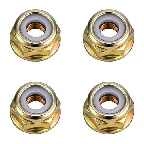 QZKJQDD 4 Stück Messermutter Mutter Linksgewindemutter für alle Arten von Trimmern mit Linksgewinde für BewässerungStimer Trimmer Freischneider Zubehör (M10 x 1,25) von QZKJQDD