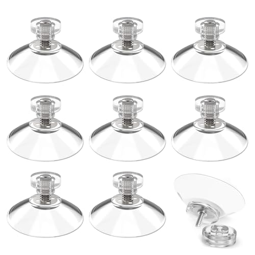 QZKJQDD Saugnapf mit Gewinde, 8 Stück Saugnapf Ø 30mm Saugnäpfe mit Rändelmutter, Saugnäpfe für Fenster, Superstarkes PVC, Klarer Saugnapf, Für Fenster, Autos, Dekoration, Aufhängen QZKJQDD Saugnapf mit Gewinde, 8 Stück Saugnapf Ø 30mm Saugnäpfe mit Rändelmutter, Saugnäpfe für Fenster, Superstarkes PVC, Klarer Saugnapf, Für Fenster, Autos, Dekoration, Aufhängen von QZKJQDD