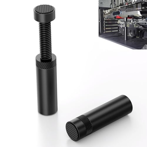 QZKJQDD Grafikkarten Halterung, Grafikkarten Stütze, Gpu Halterung, GPU Grafikkarten Halter, Höhenverstellbare Grafikkartenhalterung Aluminium Grafikkartenhalterung mit Magneten 75-120 mm hoch von QZKJQDD