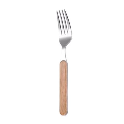 Besteckset, gemischte Geschirrsets, Besteck mit Holzgriffen, Edelstahlgeschirr auf Hochglanz poliert(Spoons) von QZLNONTK