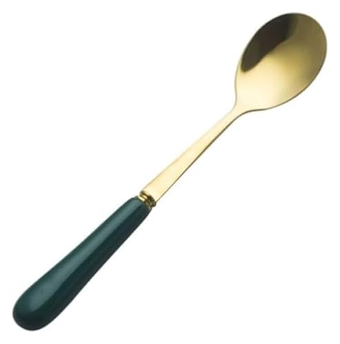 Besteckset, gemischte Geschirrsets, Besteckset mit Keramikgriff, hochglanzpoliert, Tafelgabel(Dessert Spoons) von QZLNONTK