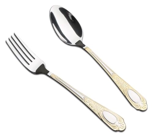 Besteckset, gemischte Geschirrsets, Wiederverwendbarer Esslöffel for das Geschirr in der Küche zu Hause(Forks Spoons) von QZLNONTK