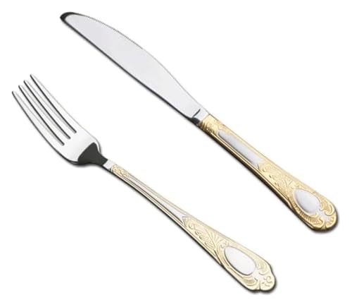 Besteckset, gemischte Geschirrsets, Wiederverwendbarer Esslöffel for das Geschirr in der Küche zu Hause(Knives Forks) von QZLNONTK