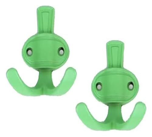 QZLNONTK Kleiderhaken, Haken, Charmante Metallhaken for Aufhängen von Handtüchern, Rucksäcken und Schlüsseln, Wandmontage, 3er-Set(Green) von QZLNONTK