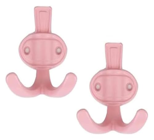 QZLNONTK Kleiderhaken, Haken, Charmante Metallhaken for Aufhängen von Handtüchern, Rucksäcken und Schlüsseln, Wandmontage, 3er-Set(Pink) von QZLNONTK