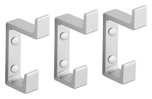 QZLNONTK Kleiderhaken, Haken, Mode Kreative Wandgarderobe Edelstahl Badezimmer Kleiderhaken Mäntel Hut Tasche Modern(Chrome) von QZLNONTK