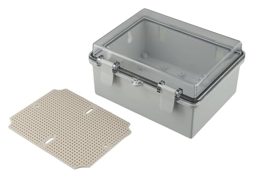 Steckdosenabdeckungsbox, Wasserdichter Verteilerkasten IP66 Schutzbuchse Kunststoffanschluss mit transparenter Abdeckung von QZLNONTK