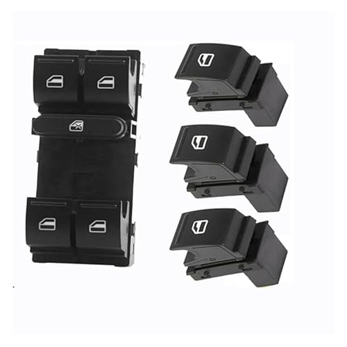 Für VW Für JETTA Für GOLF Für GTI Für MK5 Für MK6 Elektrischer Türfenster-Steuerschalter Glasheberknopf Fenster Steuerungs Schalter von QZQXEMEDQ
