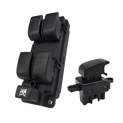 Kompatibel mit Mazda3 2003-2009 BP4L66350 B32H66370 Fensterheber Schalter Taste Automotive Fenster Controller Fenster Lift Panel(4 Pcs set) von QZQXEMEDQ