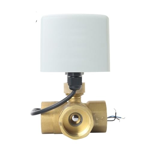 1/2 "3/4" 1 "2" Dreiwege-Motorkugelhahn 220 V 12 24 3-Draht 2-Steuerung Elektrischer Messingkugelhahn mit großem Drehmoment(1/2",12VDC) von QZROPXOH