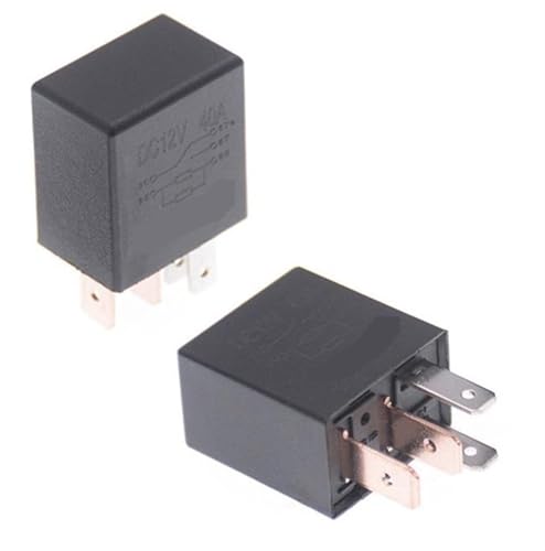 1 Stück Auto-Relais DC 12 V 40 A Nennstrom 1NO 1NC SPDT 4/5 Pins Auto-Automobil-Alarmrelais 40 Amp(4pin) von QZROPXOH