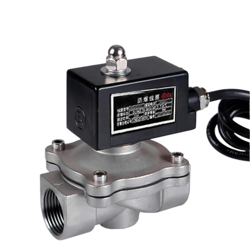 1 "normalerweise geschlossenes Explosionsmagnetventil DN25 304 Edelstahl-Magnetventile for Gas(230VAC) von QZROPXOH