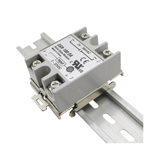 1 stück Einphasig SSR 35 MM DIN Anwendbar for DA AA DD VA VD LA Schiene Feste Solid State relais Clip Klemme Mit 2 Befestigungs Schrauben von QZROPXOH