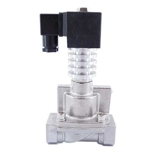 2-Wege-NC-Dampf-Wärmeübertragungsöl-Magnetventil 1-1/4 Zoll 1-1/2 300 Grad C Hochtemperatur-SS304-Ventil 24 V 220(1-1/4",FOR STEAM_DC24V) von QZROPXOH