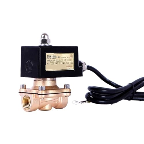 3/4 Zoll Messing LPG-Gas-Magnetventil 24 V 12 explosionsgeschützt N/C(BSP_110VAC) von QZROPXOH