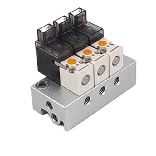 3-Wege-10-mm-Magnetsteuerventil, integrierte Magnetventilgruppe, Vakuum-Auslassventil, Strickmaschinen-Ventilgruppe(2 groups,N.C_DC 6V) von QZROPXOH