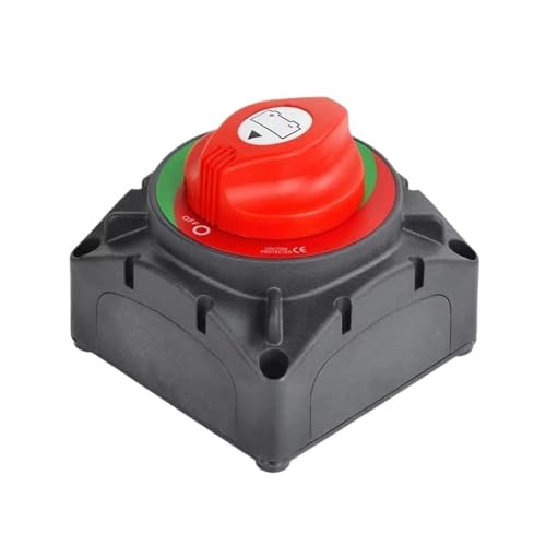 300A 600A Heavy Dudy Auto Batterie Trennschalter 12V 24V 48V Marine Batterie Masse Schalter Cut Auf Off schalter for Auto Boot(3 position 200A M8) von QZROPXOH