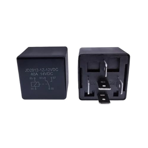 40A Auto-Relais JD2912 4Pin 5Pin DC 12V 24V 36V 48V 72V mit Montageloch Spulenleistung 1,8W Automobil-Steuergerät(5Pin 40A 12V) von QZROPXOH