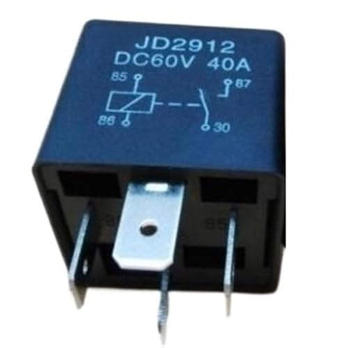4pin Wasserdichtes Kfz-Relais 12V 24V 48V 60V 72V 80V 40A Auto-Relais mit Kupferanschluss(4Pin 40A 12V) von QZROPXOH